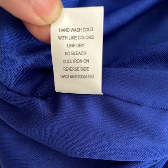 Silver Metallic Ruched Mini Dress - Picture 6 of 9